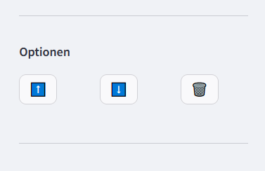 Screenshot der Bedienoptionen von kiwi: "Konversation hochladen", "Konversation herunterladen" und "Konversation löschen"